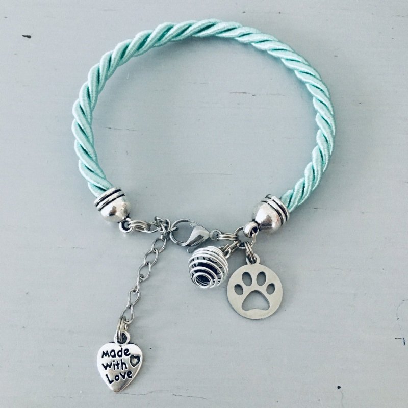 Clover Turquoise Bracelet with Dog Paw | Jewelry | Bracelets | Women's Bracelet | Turquoise Bracelet | Christmas Gift - Bracelet - British D'sire Main image