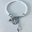 Clover White Bracelet with Anchor Pendant | Jewel Bracelet | Jewellery Anchor Bracelet | Marine Jewellery | Bracelets | Gift idea | Gift jewellery | Bracelet - Bracelet - British D'sire