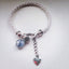 Clover White Women's Bracelet with Purple Tassel and Perfume Pearl | Gift Idea | Women's Gift Jewelry - Bracelet - British D'sire