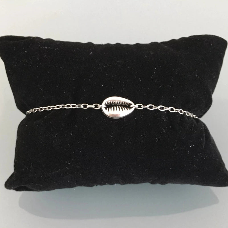 Clover Women's Silver Shell Bracelet | Silver Bracelet | Shell Bracelet | Gift Jewelry | Silver Women's Jewelry | Christmas Gift - Bracelet - British D'sire