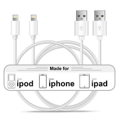 Coldbar Lightning Cable, Phone Charger Cable/Sync Lightning Cord Compatible with iPhone SE 11 11 Pro 11 Pro Max Xs MAX XR X 8 7 6S 6 5, iPad and More (2-Pack) - Mobile Cables & Adaptors - British D'sire
