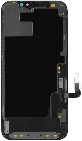 Coldbar Screen Replacement LCD for iPhone 12/12 Pro Display Mobile Phone Part Digitizer Display Touch Sensor Assembly A2218, A2161, A2220, A2407, A2341, A2406, A2408 Black - Mobile Accessories - British D'sire