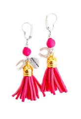 Colorful tassel earrings. Perfect for parties and summer festivals. - Earrings - British D'sire