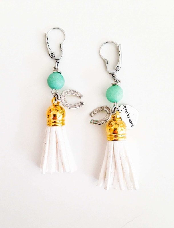 Colorful tassel earrings. Perfect for parties and summer festivals. - Earrings - British D'sire