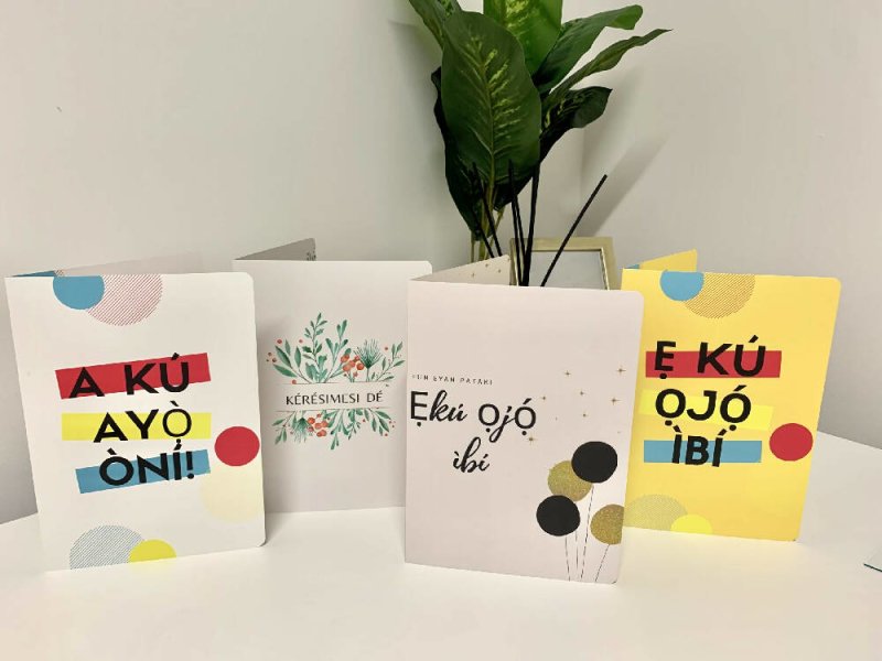 Congratulations General Greeting Cards- A Ku Ayo Oni - Greeting Cards - British D'sire