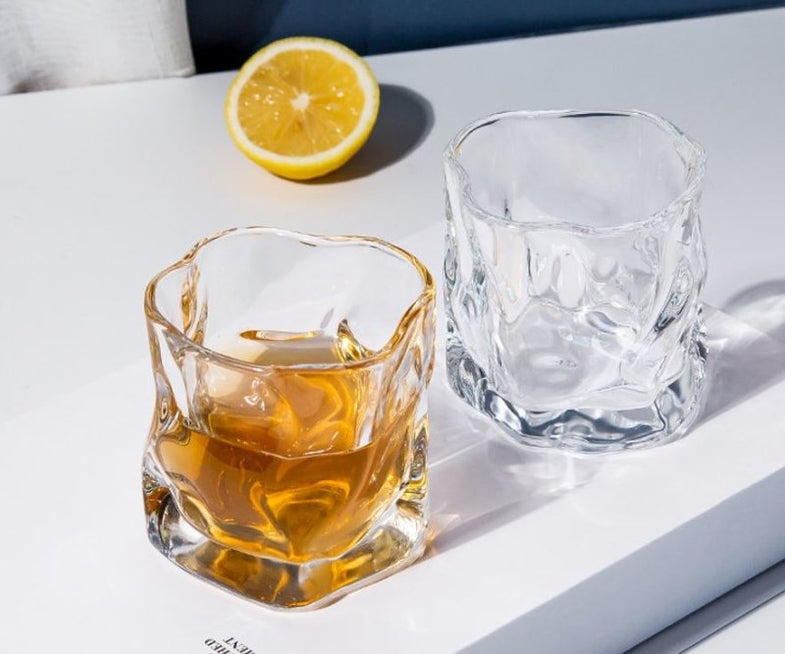 Juego De Vaso De Whiskey Giratorio Con Molde De Bola De Hielo | Regalo Para Amantes Del Whisky | 2 Piezas En Tubo De Regalo