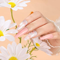 COSCELIA Gel Nail Polish Kit with Nail Lamp for Beginners,4Pcs Pink Series Gel Nail Polish Set,Base and Top Coat,Nail File Nail Art Design Gift for Women - British D'sire