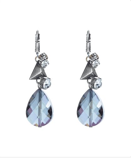 Dangle and drop earrings with Swarovski crystals and studs. - Earrings - British D'sire
