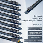 DC 5.5 x 2.1mm to USB-C / Type-C Male 100W Computer Charging Adapter Connector - Type-C Male 100W Computer Charging Adapter - British D'sire