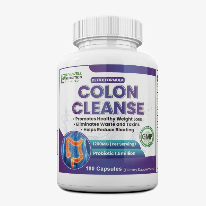 Detox Cleanse,100 Capsules, Healthy Weight Loss Formula With (Probiotics Lactobacillus Acidophilus 1.5Million) - Health and Wellness - British D'sire