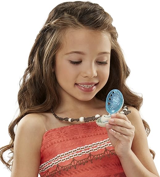 Disney Moana's Necklace Light Up Magical Seashell Heart of Te Fiti - Kids Accessories - British D'sire