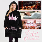 Disney Women's Hoodies, Oversized Blanket Hoodie, Minnie and Mickey Gifts - British D'sire
