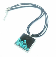 Doodlewrap Designs Turquoise and Clay Choker - Necklaces & Pendants - British D'sire