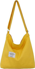 Ecohaso Women’s Hobo Bag, Canvas Handbag Crossbody Bag Beach Bag Simple Shoulder Bag Ladies Large Cotton Tote Handbag Girls Shopping Bag for Travel Daily - British D'sire
