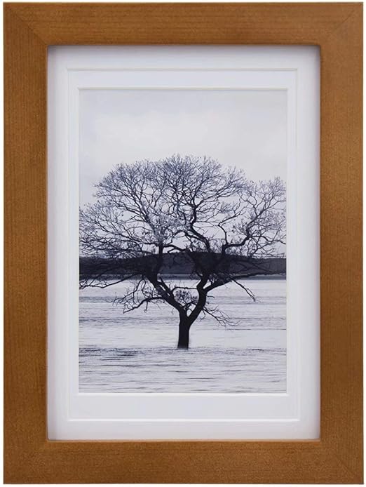 EGOFINE Photo Frame Black | Made of Solid Wood for Table Top and Wall Mounting - Housings & Frames - British D'sire