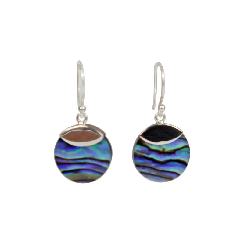 Elegant shell and coral dangle earrings clasped in sterling silver - Earrings - British D'sire Main image