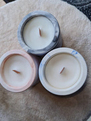 Emily Scents Hand Poured Scented Candles In Jesmonite Containers - Candles & Lanterns - British D'sire
