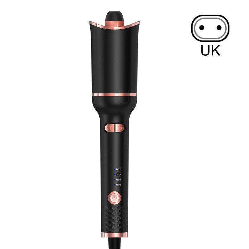 EU Plug Electric Long Hair Curler Temperature Adjustable Curling Iron with Indicator Portable DIY Hairdressing Waver Styler - Hair Care & Styling - British D'sire