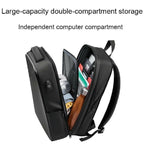 EVA Hard Shell Expandable Laptop Backpack with USB Port Multifunctional Business Travel Backpack(Black) - Laptop Backpack - British D'sire