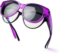 Face Shadow Polarized Over Glasses Sunglasses for Women, Fit Over Glasses Sunglasses Womens Oversized Sunglasses UV Protection Trendy Lightweight - British D'sire