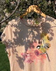Find Your Quest A Fae in the Garden | Feminine Rolled sleeve - Dove White, S - Women's T-Shirts & Shirts - British D'sire