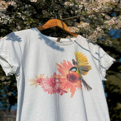 Find Your Quest A Fae in the Garden | Feminine Rolled sleeve - Women's T-Shirts & Shirts - British D'sire