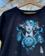 Find Your Quest Minerva the Untamed Cyan | Feminine Rolled sleeve - Men's T-Shirts & Shirts - British D'sire