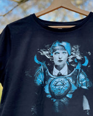 Find Your Quest Minerva the Untamed Cyan | Feminine Rolled sleeve - Men's T-Shirts & Shirts - British D'sire