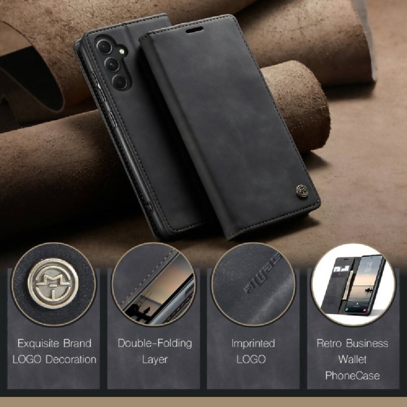 For Samsung Galaxy S23 FE CaseMe 013 Multifunctional Horizontal Flip Leather Phone Case(Black) - Mobile phone case - British D'sire