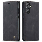 For Samsung Galaxy S23 FE CaseMe 013 Multifunctional Horizontal Flip Leather Phone Case(Black) - Mobile phone case - British D'sire