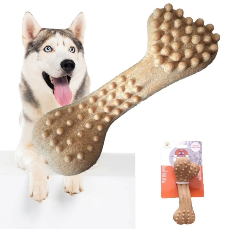 Forever Paws Bam-Bam-Bone - XL Extreme Bamboo Dog Chew Toy (18cm) - Dog chew toy - British D'sire
