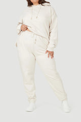 Form & Grace Lounge Fit Jogger Beige - Women's Pants & Capris - British D'sire