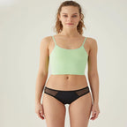 Form & Grace Mid Rise Full Brief With Mesh Contrast Details - Bra & Panties - British D'sire