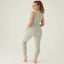 Form & Grace Ribbed Seamless Sports Top With Panel Details Dove Grey - Womens Tees & Blouses - British D'sire