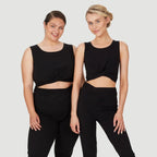 Form & Grace Wrap Front Crop Top - Womens Tees & Blouses - British D'sire