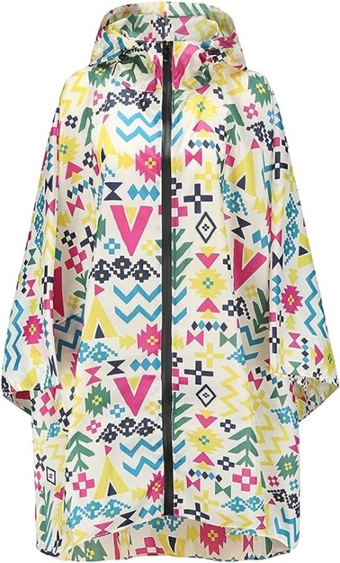 Freiesoldaten Women Waterproof Rain Poncho Stylish Reusable Lightweight Outdoor Raincoats Rain Jacket with Hood - British D'sire