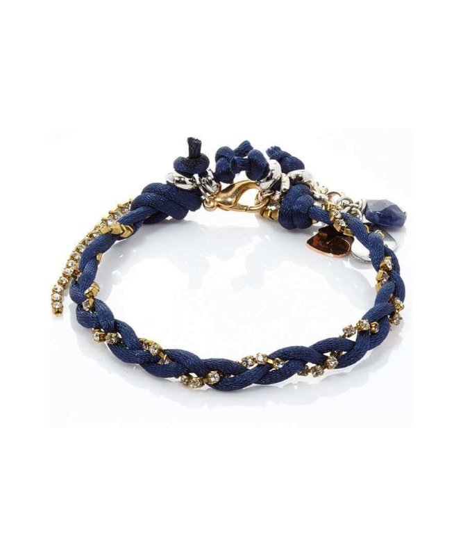 Friendship bracelets with Lapis lazuli stones & crystal - Bracelets - British D'sire