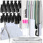 Gel Nail Polish Remover Kit, Teenitor Nail File and Buffer Set with Nail Remover Wraps Cuticle Nippers Cuticle Pusher Cuticle Peeler Toenail Lifter, Soak off Nail Clip Set for Toe Manicure, Black - British D'sire