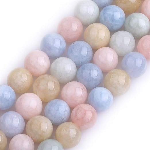 GEM-Inside Natural 8mm Multicolor Jade Round Gemstone Semi Precious Loose Beads for Jewellery Making 15'' - Jewellery Accessories - British D'sire