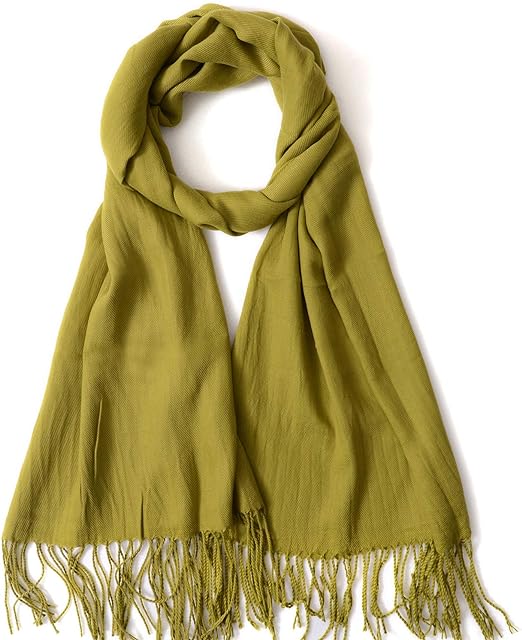 GERIINEER Winter Long Wool Soft Warm Tassel Scarves for Women | Unisex Scarfs Shawls and Wraps - Women's Scarves - British D'sire