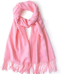 GERIINEER Winter Long Wool Soft Warm Tassel Scarves for Women | Unisex Scarfs Shawls and Wraps - Women's Scarves - British D'sire