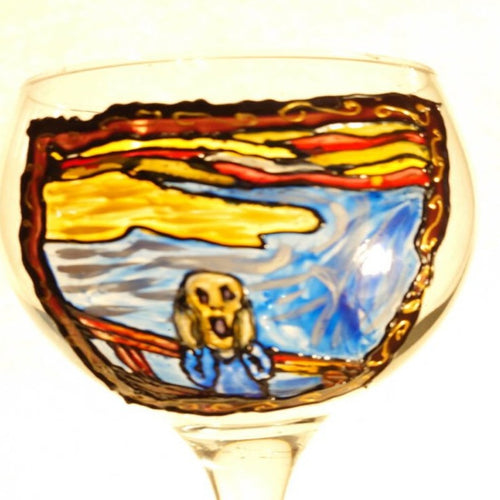 GIN glass ' The Scream'