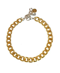 Gold chain choker with charms - Necklace - British D'sire
