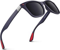GQUEEN Polarised Sunglasses for Men Women Retro Sunglasses Man for Driving Fishing Sports MO90 - British D'sire
