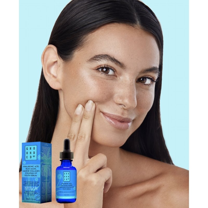 Grounded Beauty Blue Algae & Collagen Fountain Of Youth Facial Serum - Face Care - British D'sire