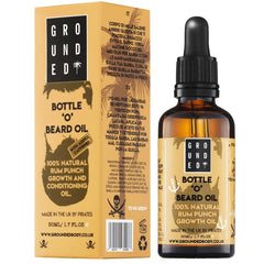 Grounded Beauty Caffeine Infused Oil Beard Growth Yohogrow - Men's Grooming - British D'sire