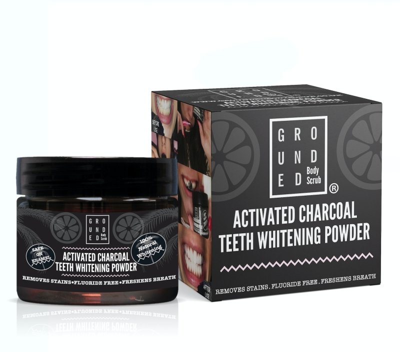 Grounded Beauty Charcoal Teeth Whitening Powder - Dental Care - British D'sire