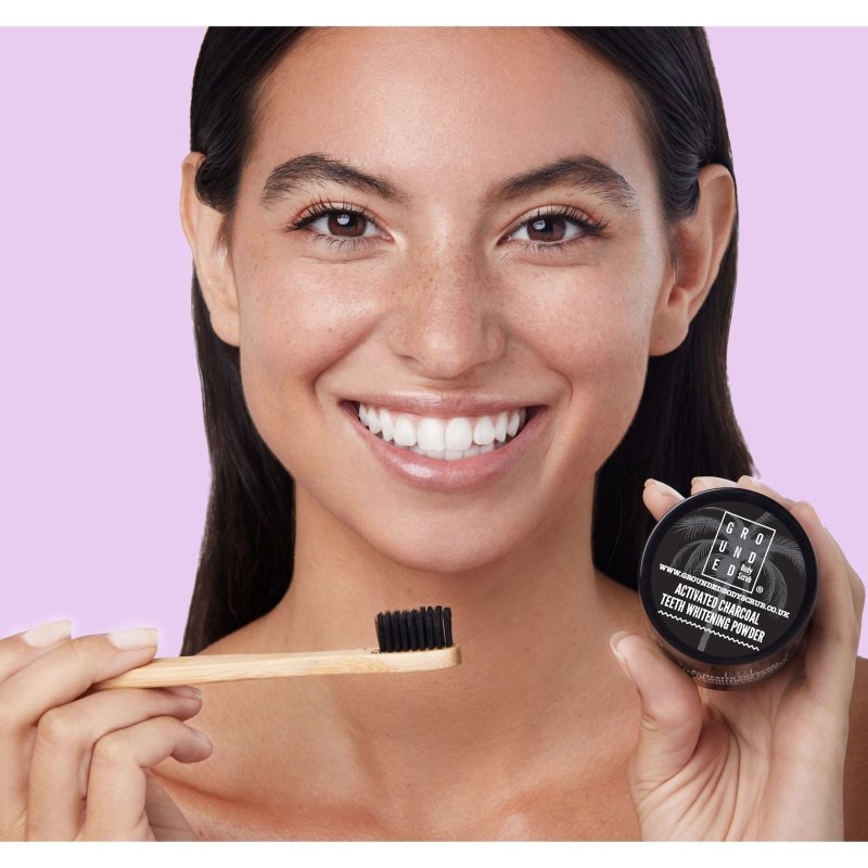 Grounded Beauty Charcoal Teeth Whitening Powder - Dental Care - British D'sire