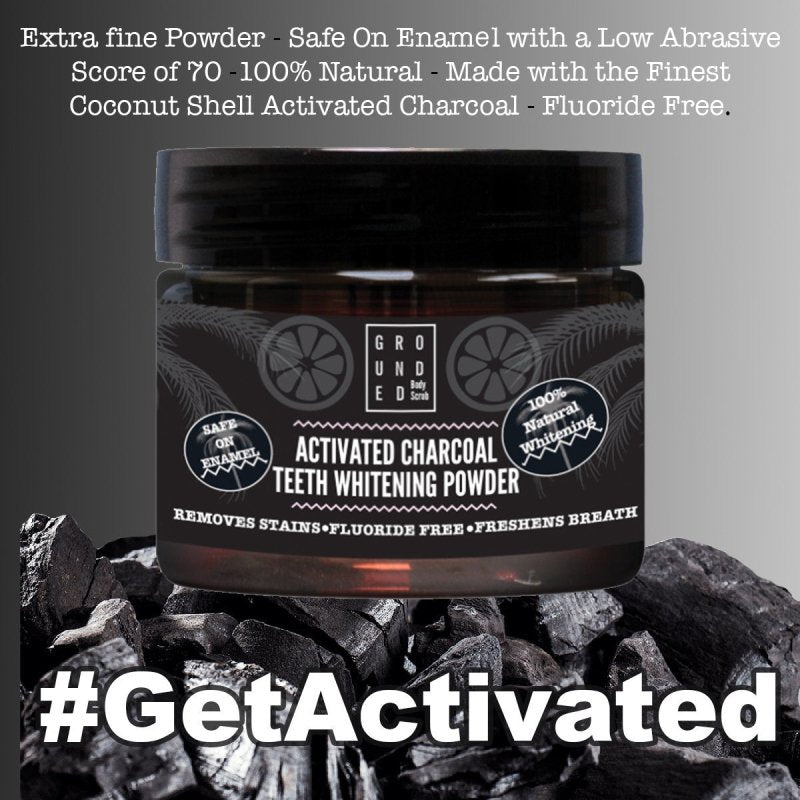 Grounded Beauty Charcoal Teeth Whitening Powder - Dental Care - British D'sire
