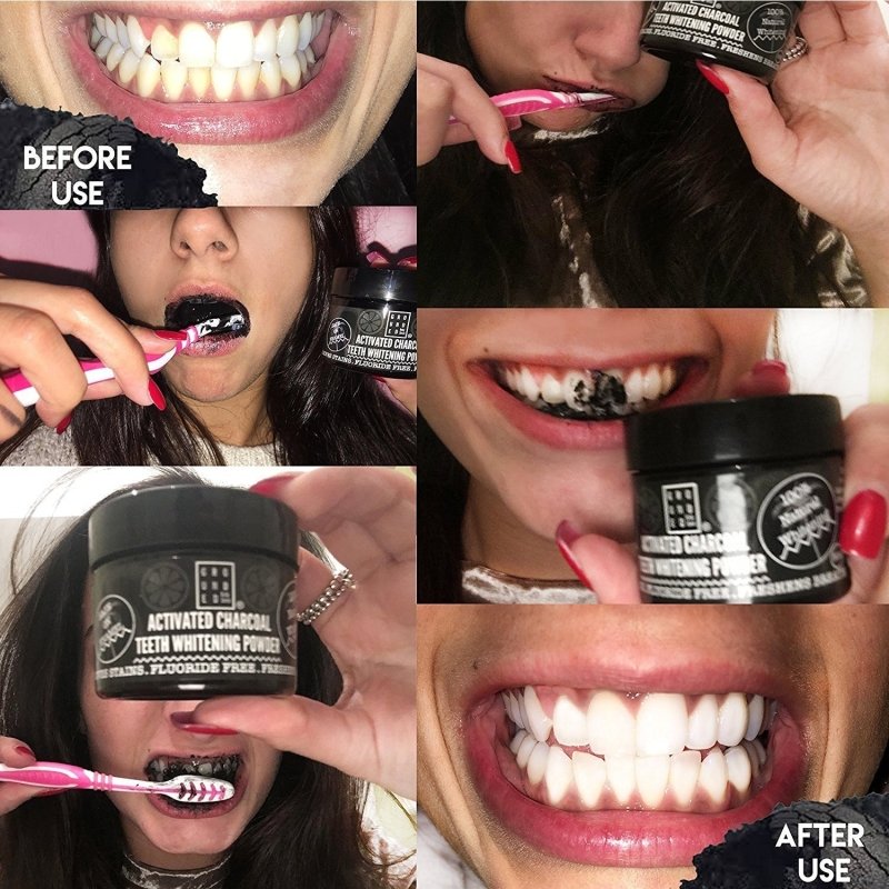 Grounded Beauty Charcoal Teeth Whitening Powder - Dental Care - British D'sire